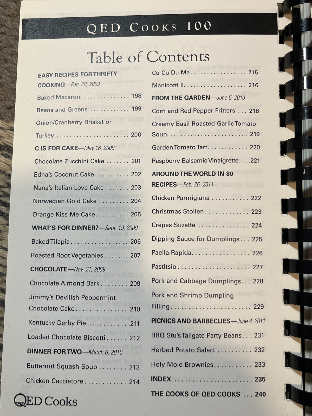 “QED Cooks 100” (2012)