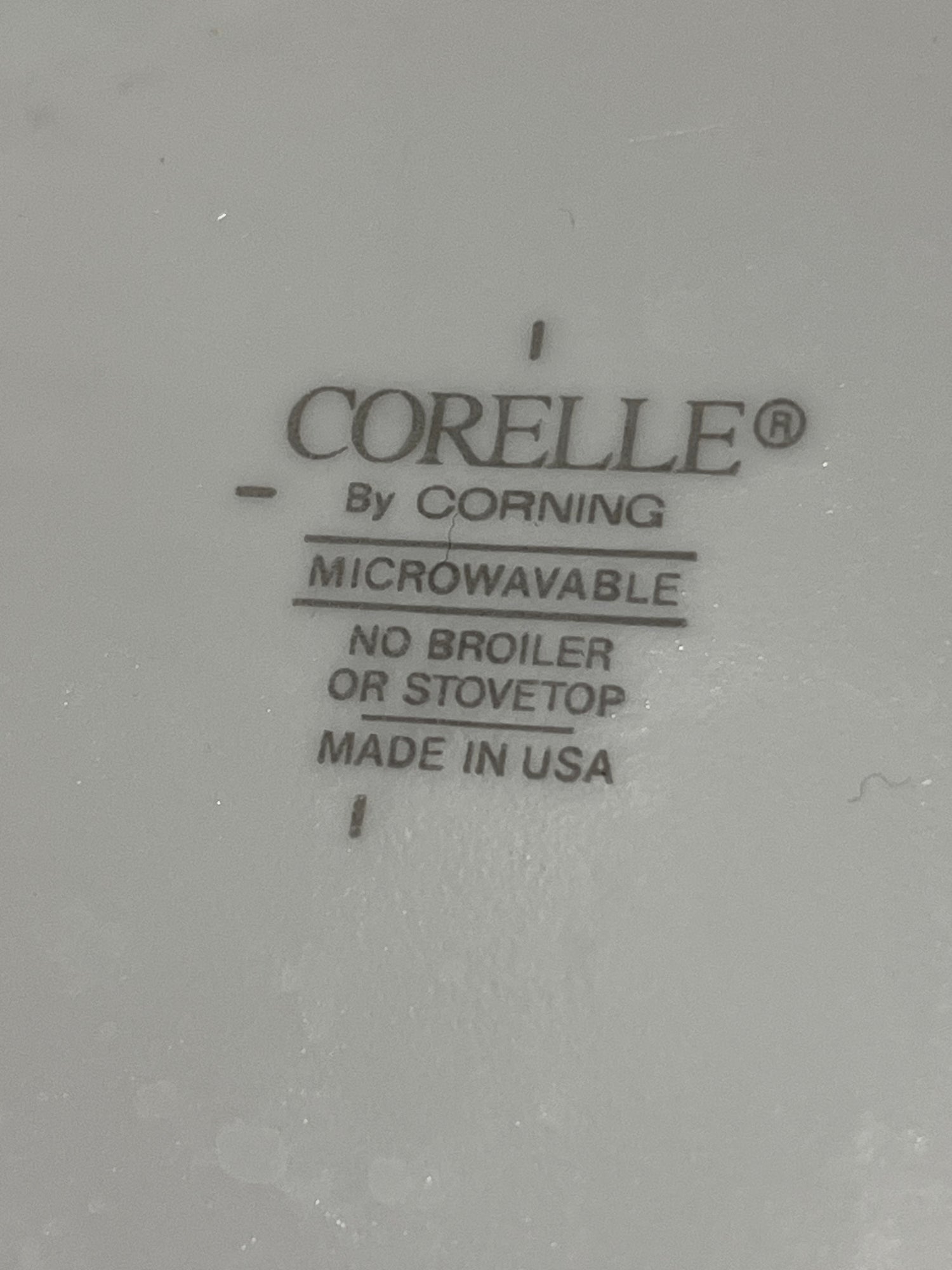 Set of 10 Corelle Winter Frost 6.5” plates, lightweight ceramic, perfect condition, ideal for bread, salad, or dessert servings.
