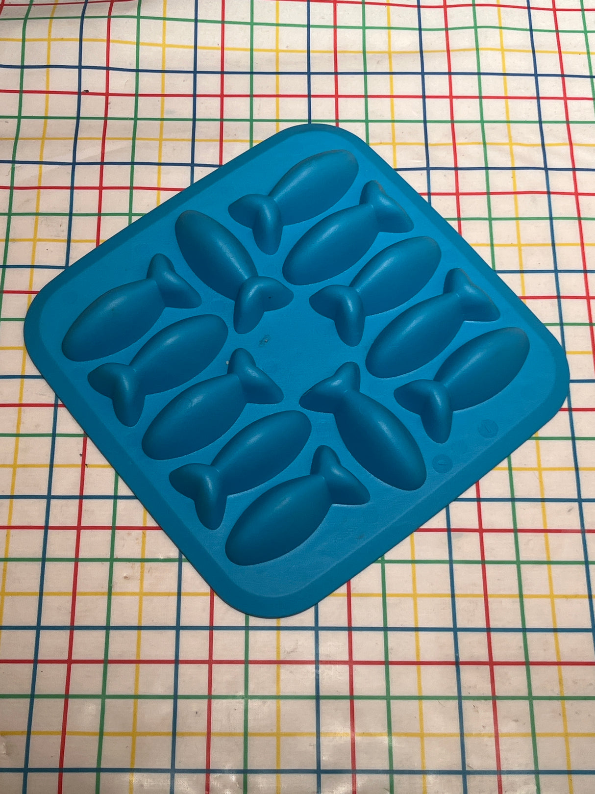 Ice cube tray - blue fish thermoplastic elastomer - IKEA