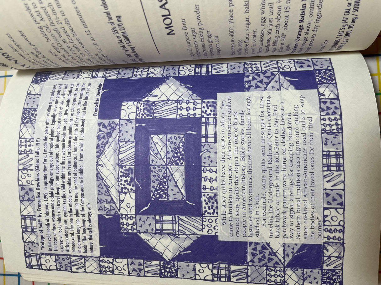 "The Black Family Dinner Quilt Cookbook" by Dorothy I. Height, President, & The National Council of Negro Women, Inc. (1994 First Fireside Edition)