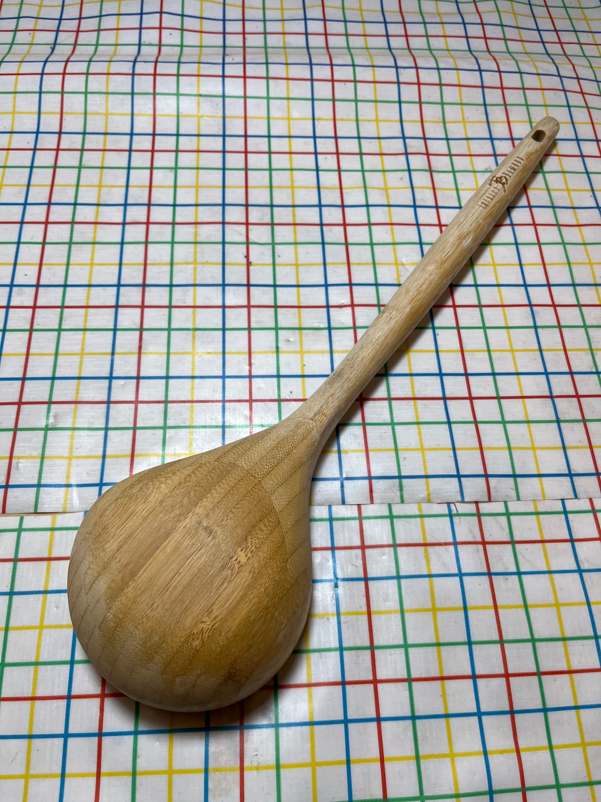 Ladle with flat base - bamboo