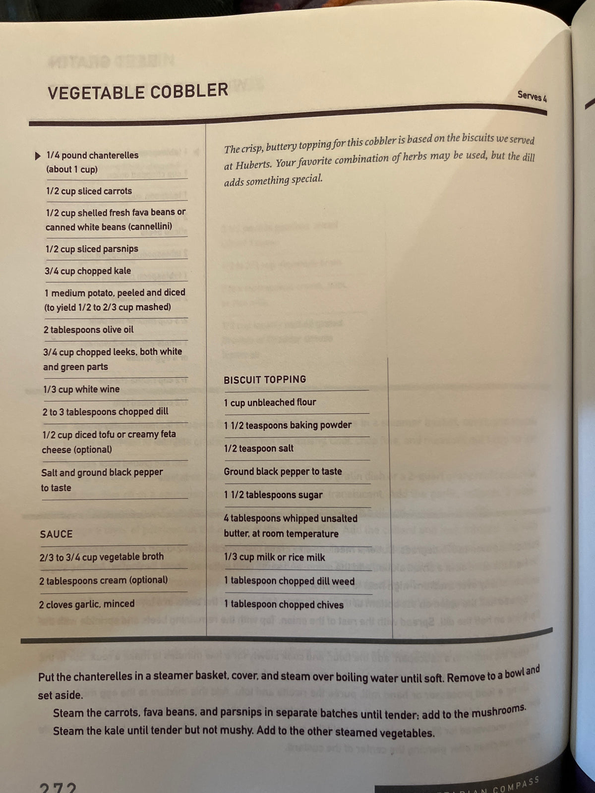 The Vegetarian Compass: New Directions in Vegetarian Cooking by Karen Hubert Allison (First Edition 1998)