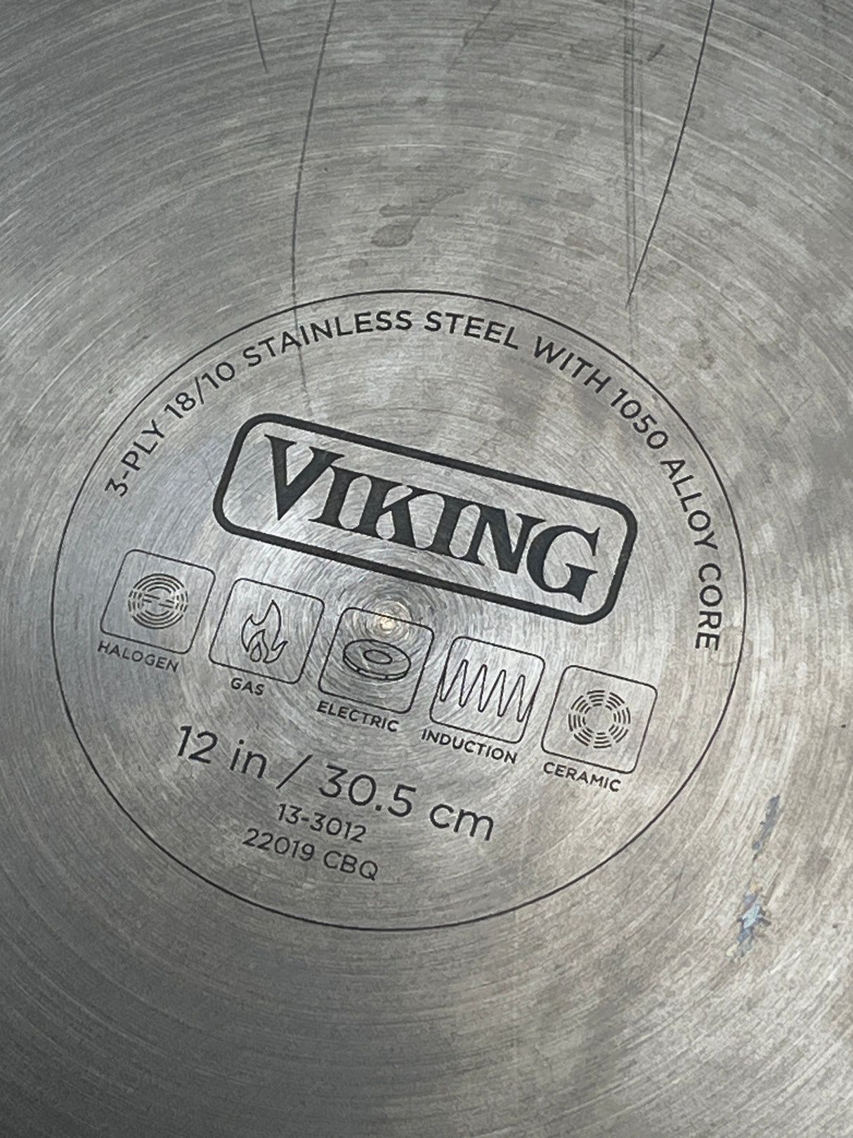 12” frying pan - 3-ply stainless steel - Viking