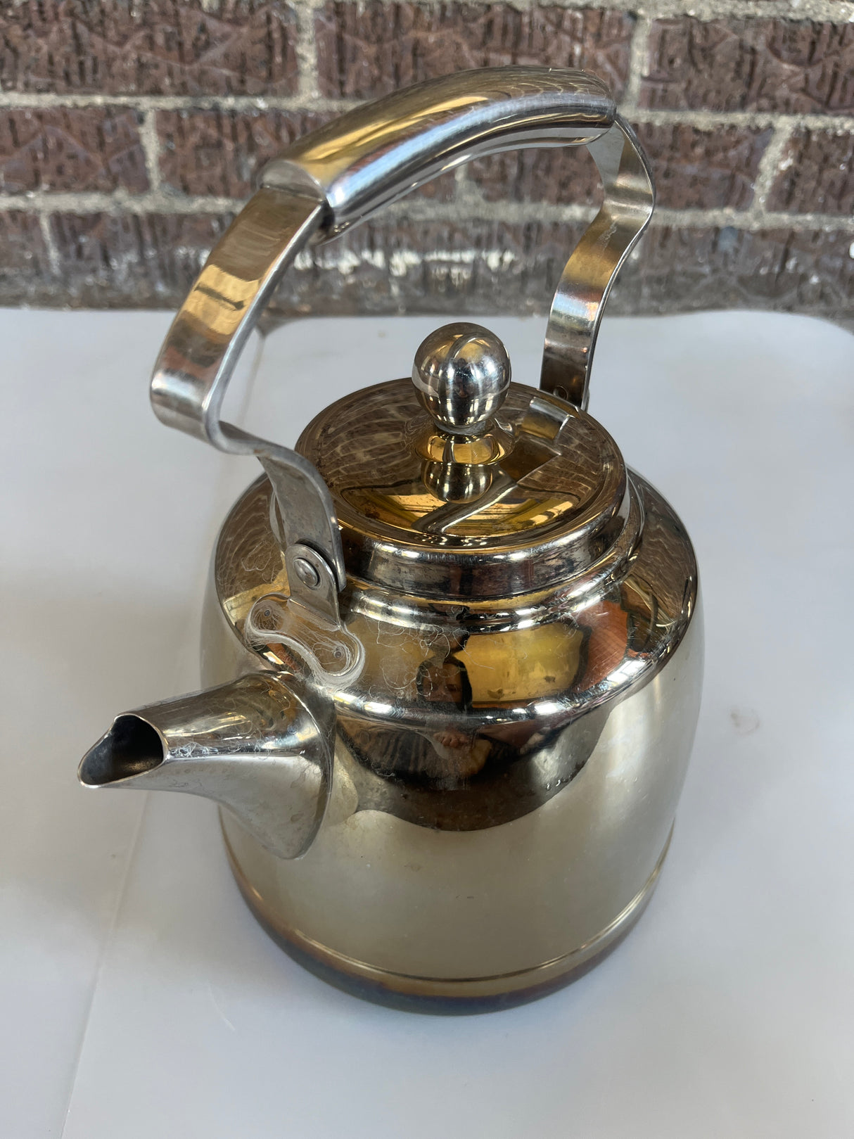 Stovetop kettle - 8/8 stainless steel- Il Mulino