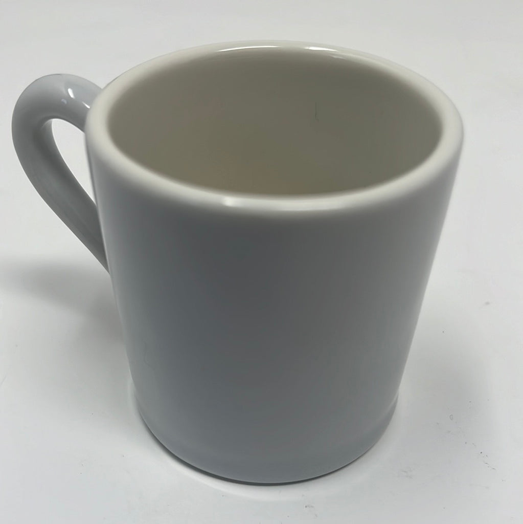 Vintage ceramic espresso cups with handles, ideal for United States airlines. Mayer China white cups, perfect for elevating your coffee experience.