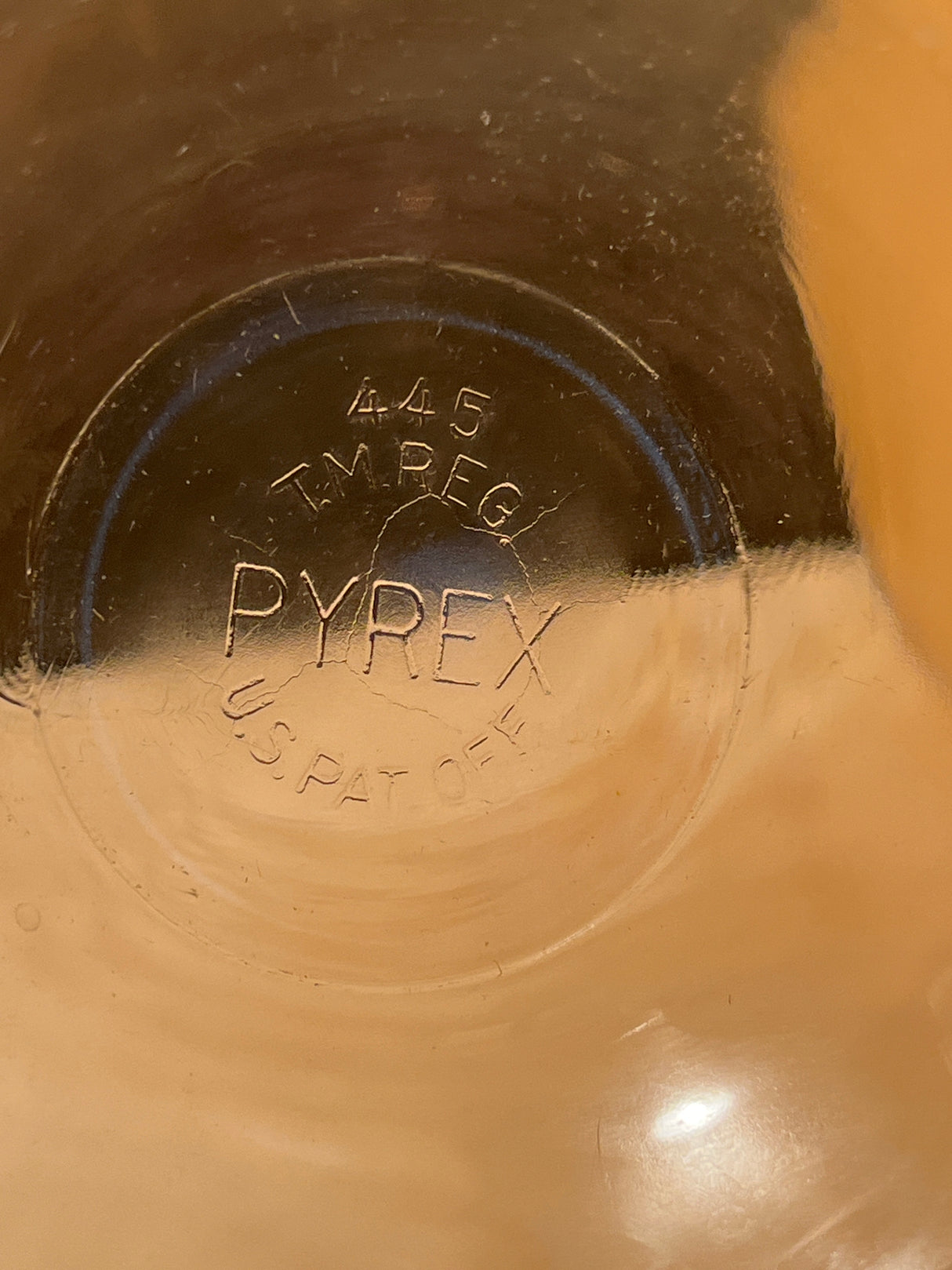 Ramekins/custard cups - PYREX 445 set of 4, showcasing clear glass with the molded PYREX stamp and classic design, highlighting their vintage charm and functionality.