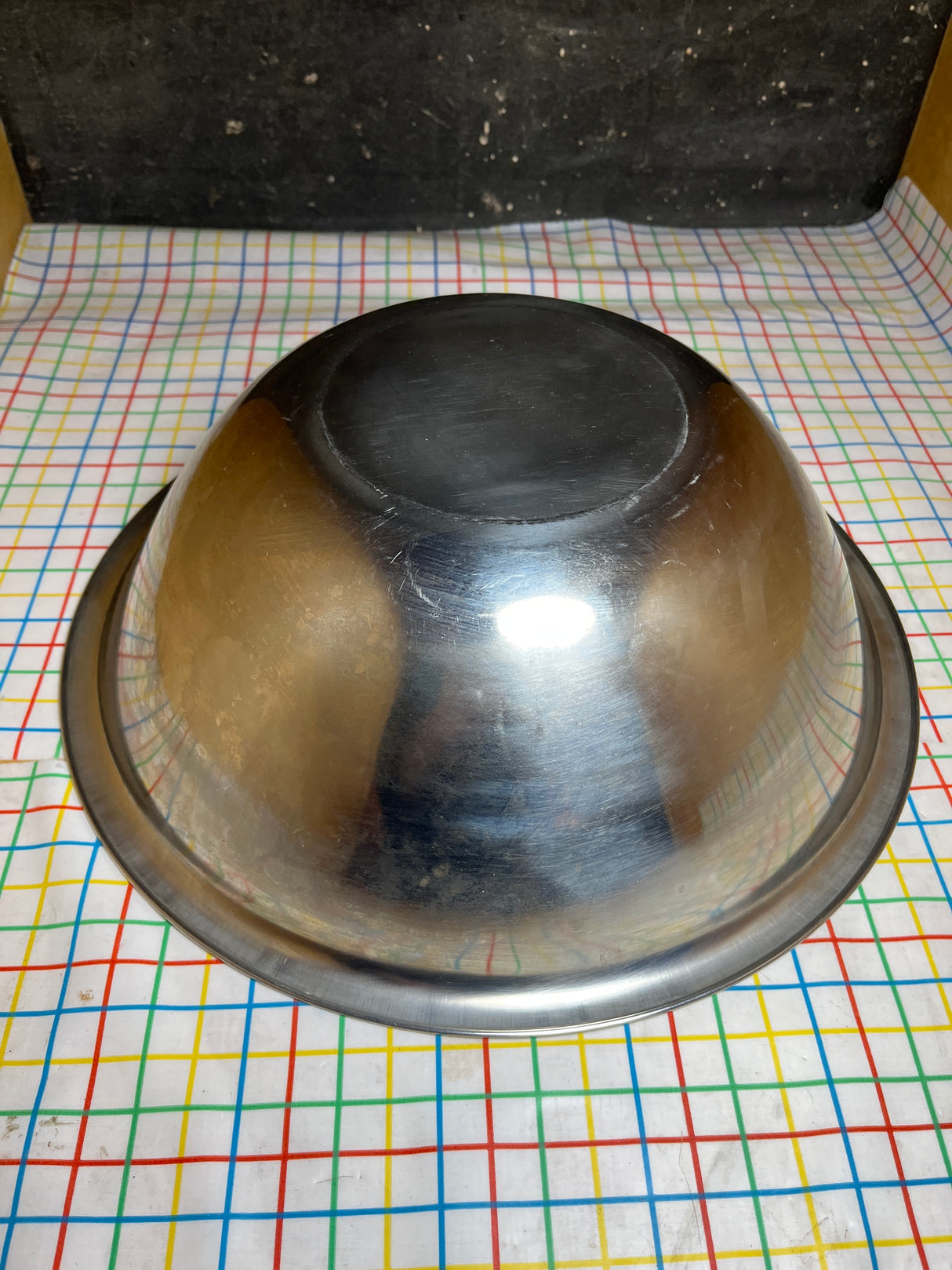 12-inch mixing bowl with flat edge - stainless steel