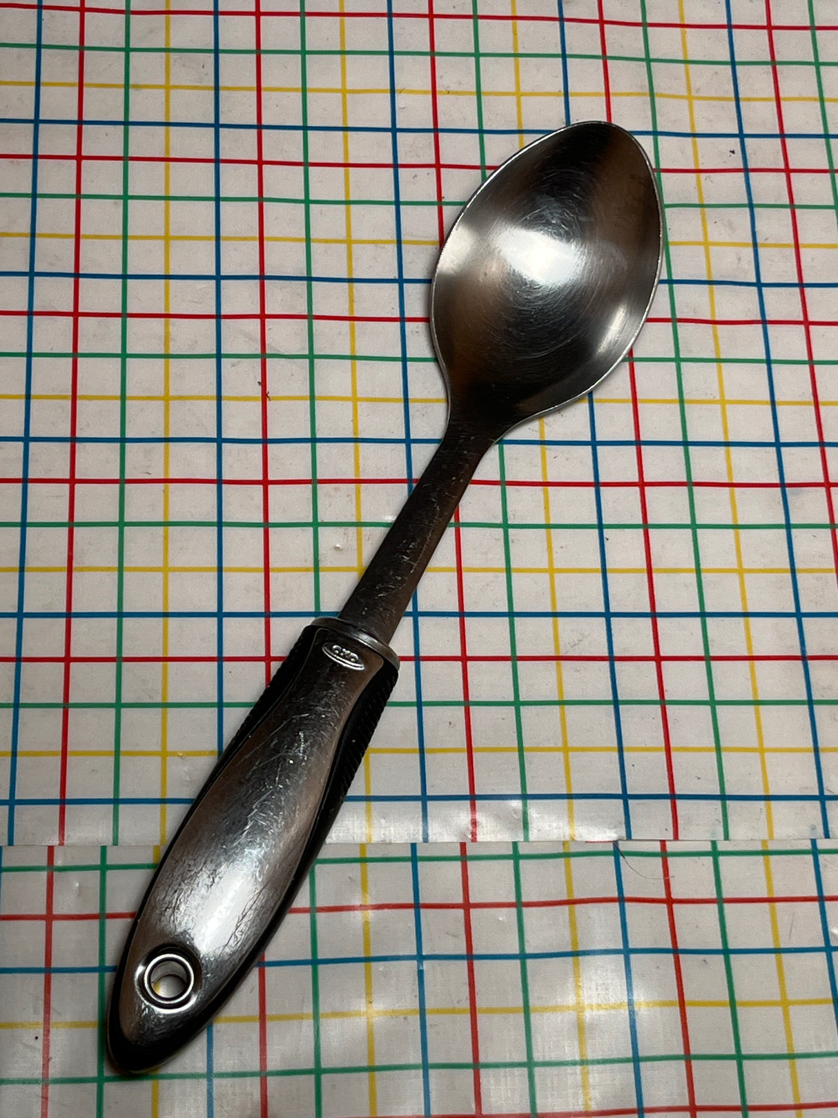 Serving spoon - stainless steel and silicone- OXO Good Grips