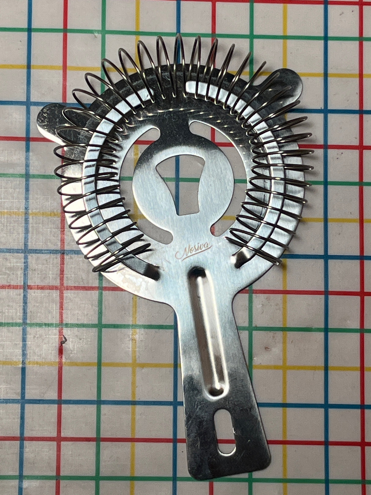 Hawthorne strainer for mixed drinks and cocktails - stainless steel