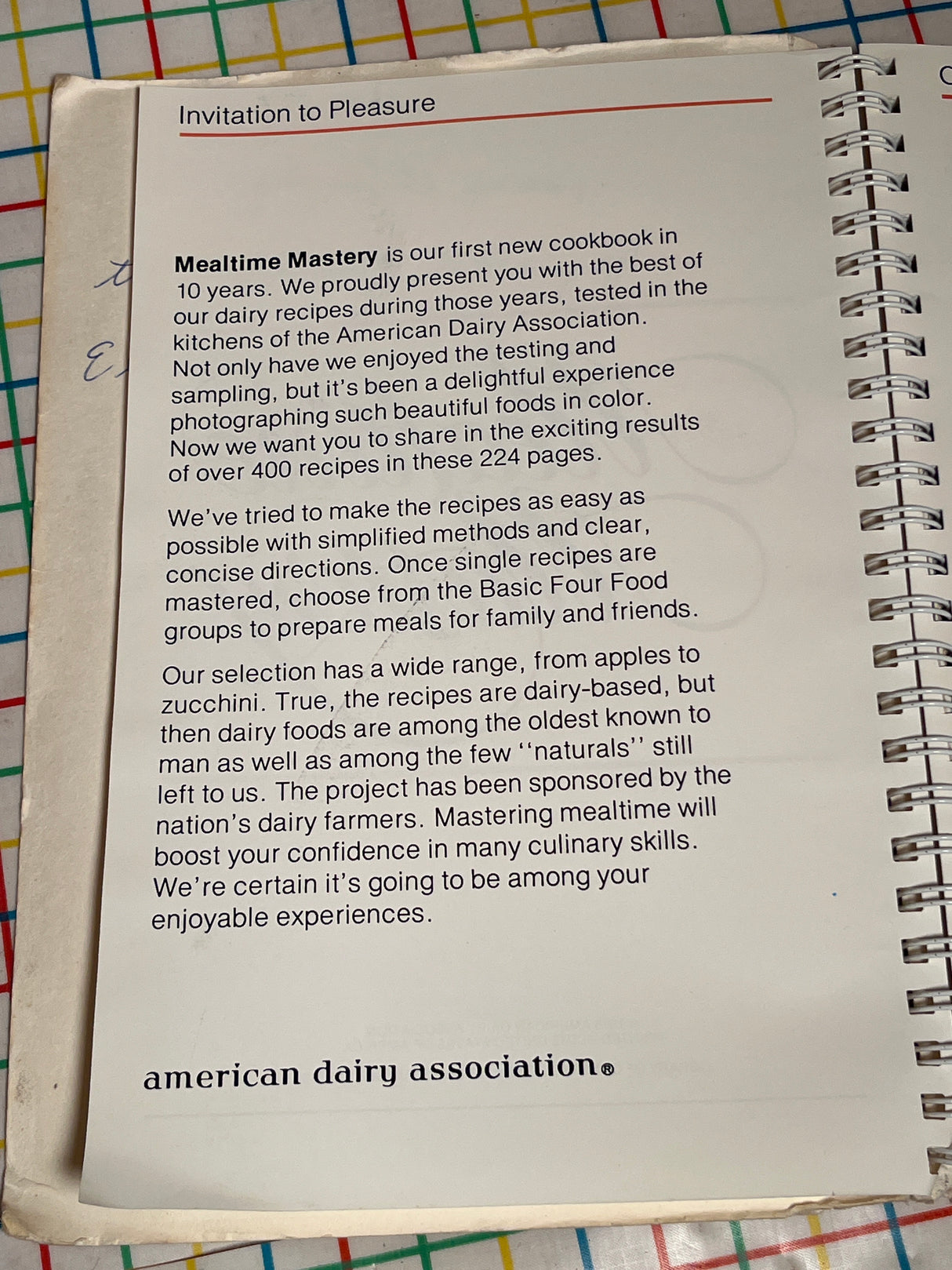 Mealtime Mastery by the American Dairy Association (1976)