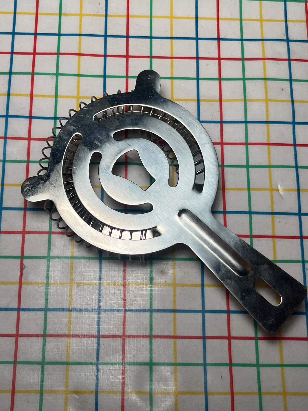 Hawthorne strainer for mixed drinks and cocktails - stainless steel