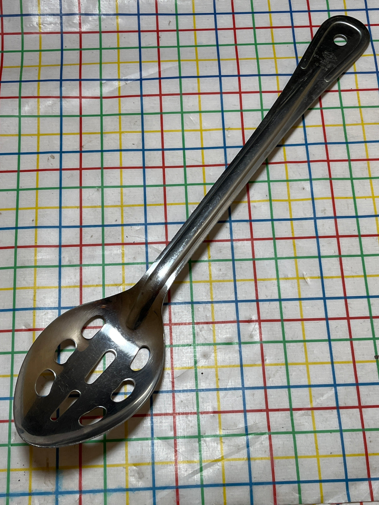13" slotted serving spoon - stainless steel - Vollrath 46976