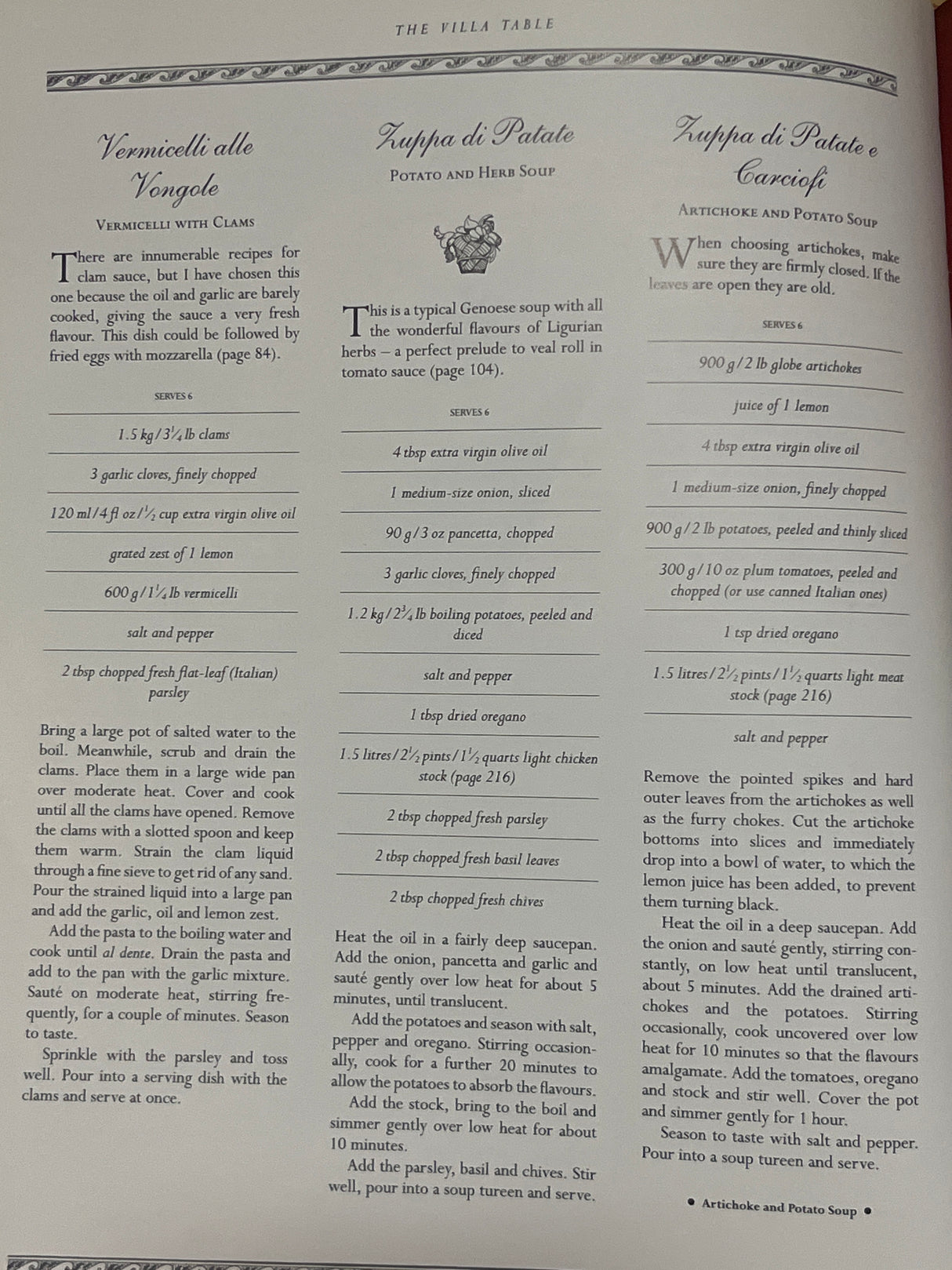 The Villa Table: 300 Classic Italian Recipes by Lorenza de' Medici (1993)