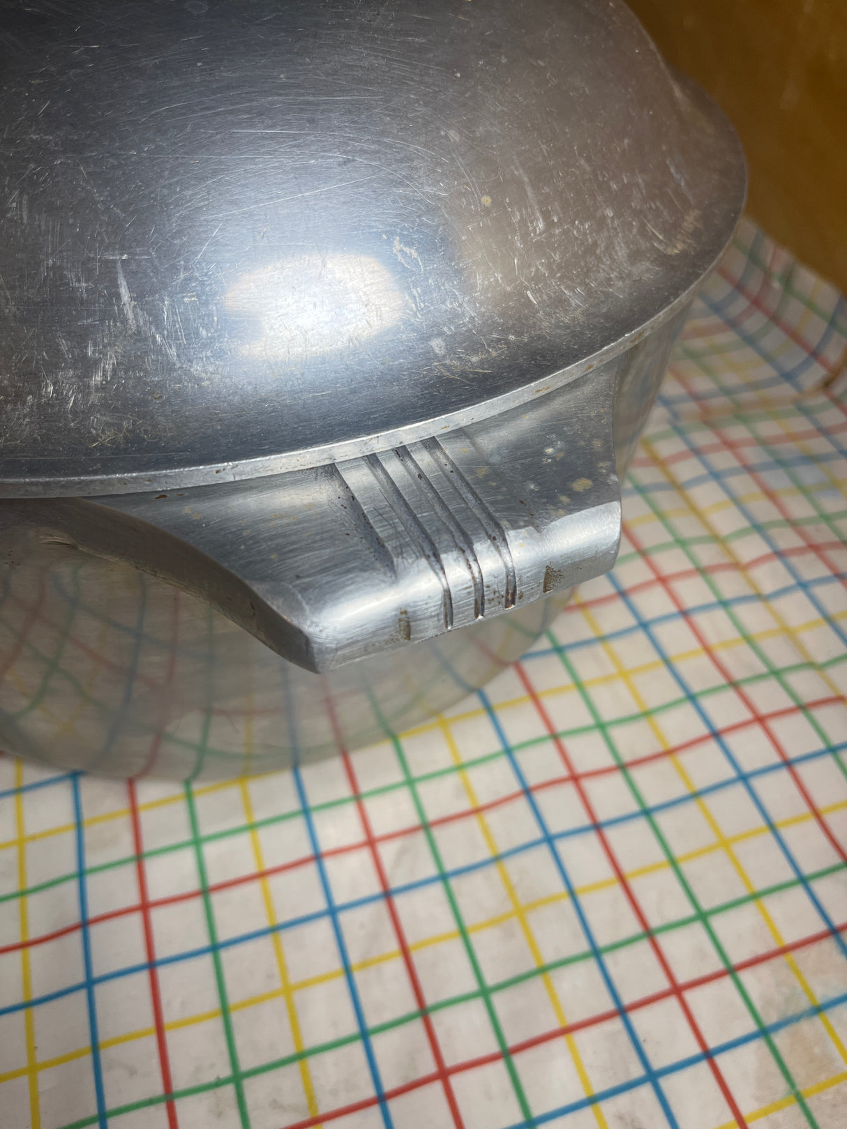 5-quart stock pot - cast aluminum with Bakelite knob - antique Wagner Ware Magnalite 4248 P