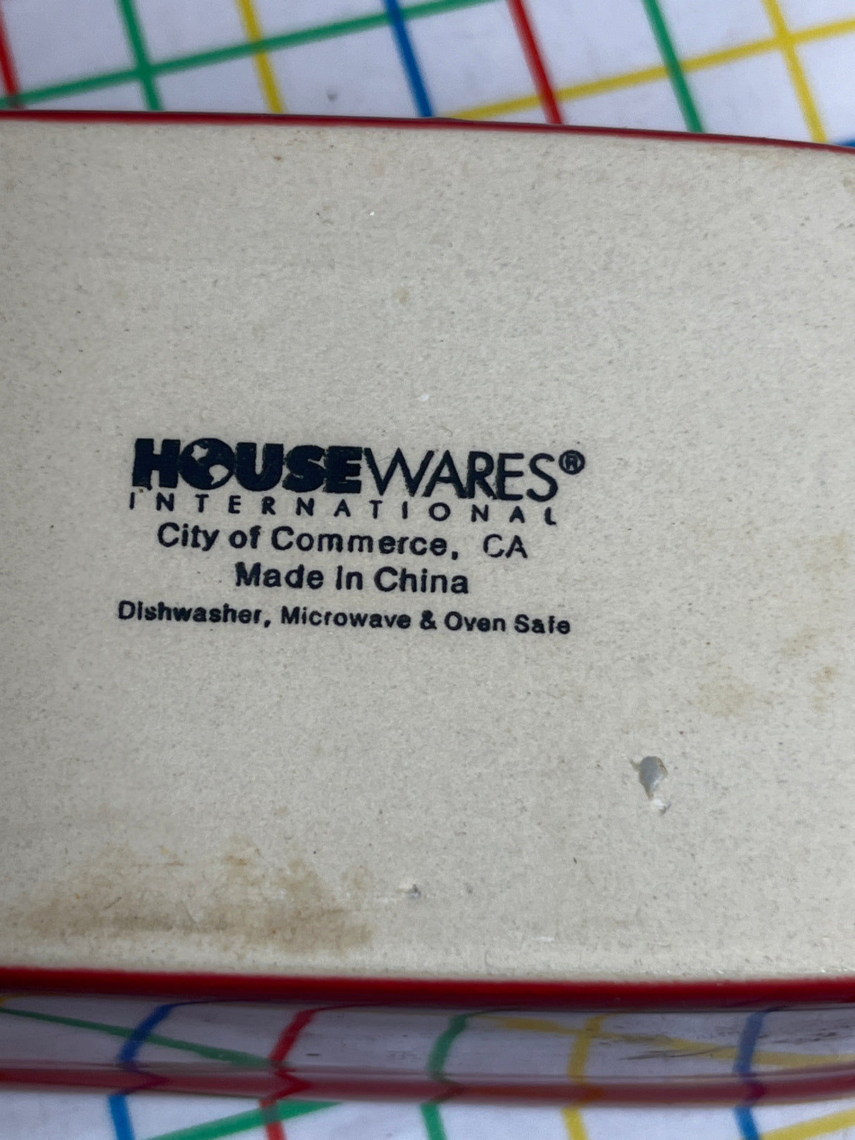 Mini covered baking/casserole dish - red stoneware ceramic - Housewares International