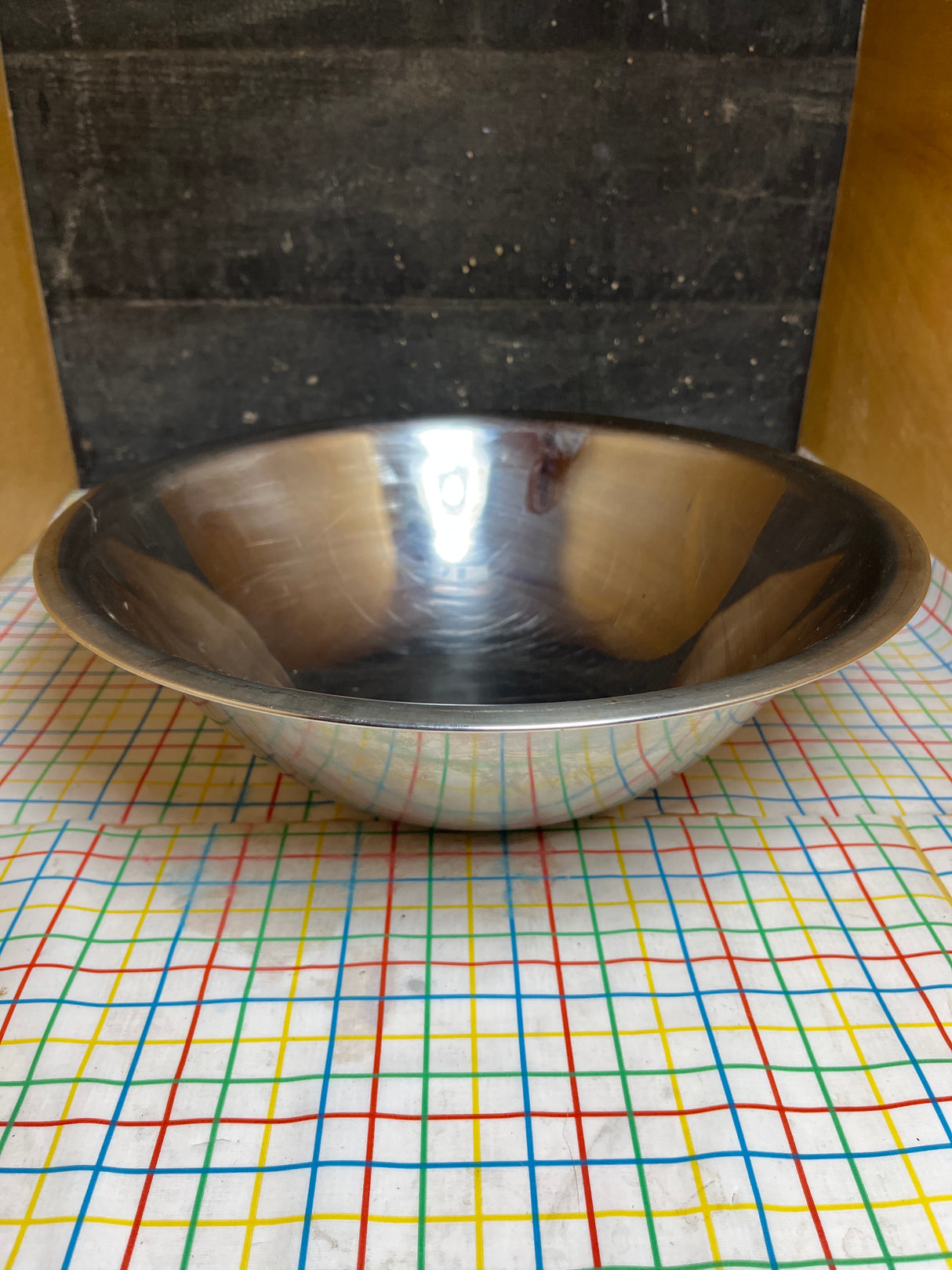 12-inch mixing bowl with flat edge - stainless steel