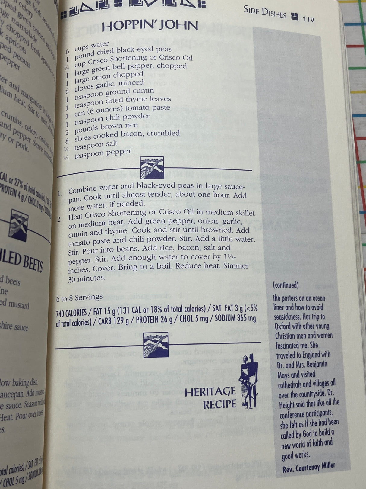 "The Black Family Dinner Quilt Cookbook" by Dorothy I. Height, President, & The National Council of Negro Women, Inc. (1994 First Fireside Edition)