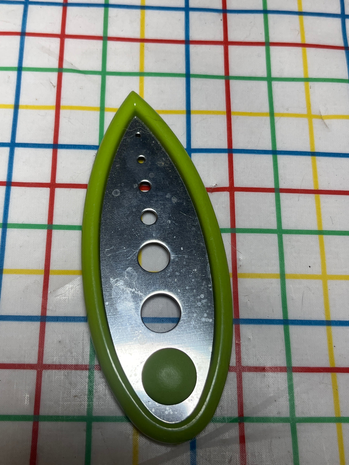 Herb stripper - stainless steel and green plastic - Joie