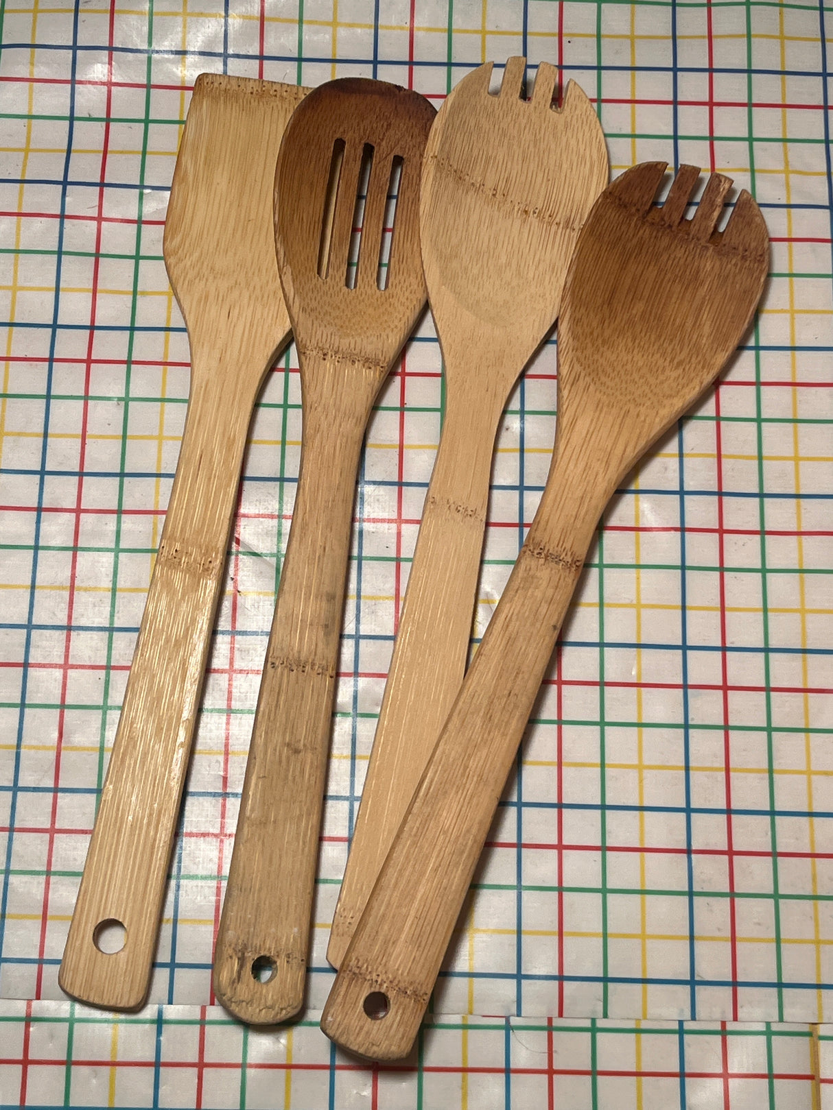 Basic bamboo cooking utensils