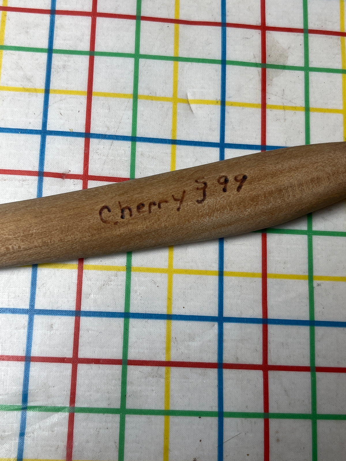 Spouted serving spoon - hand carved cherry wood