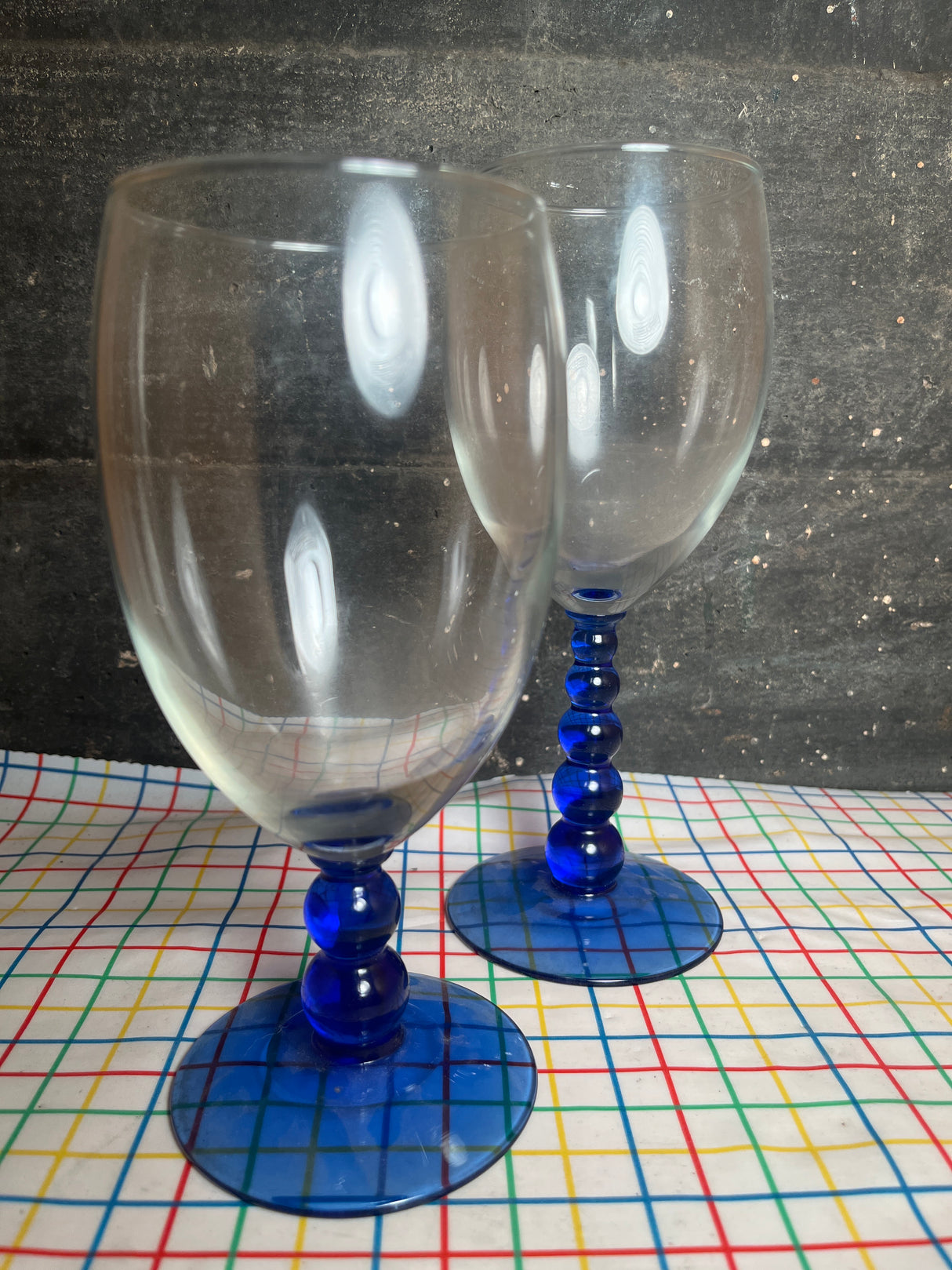 Libbey Metropolis Blue line glassware