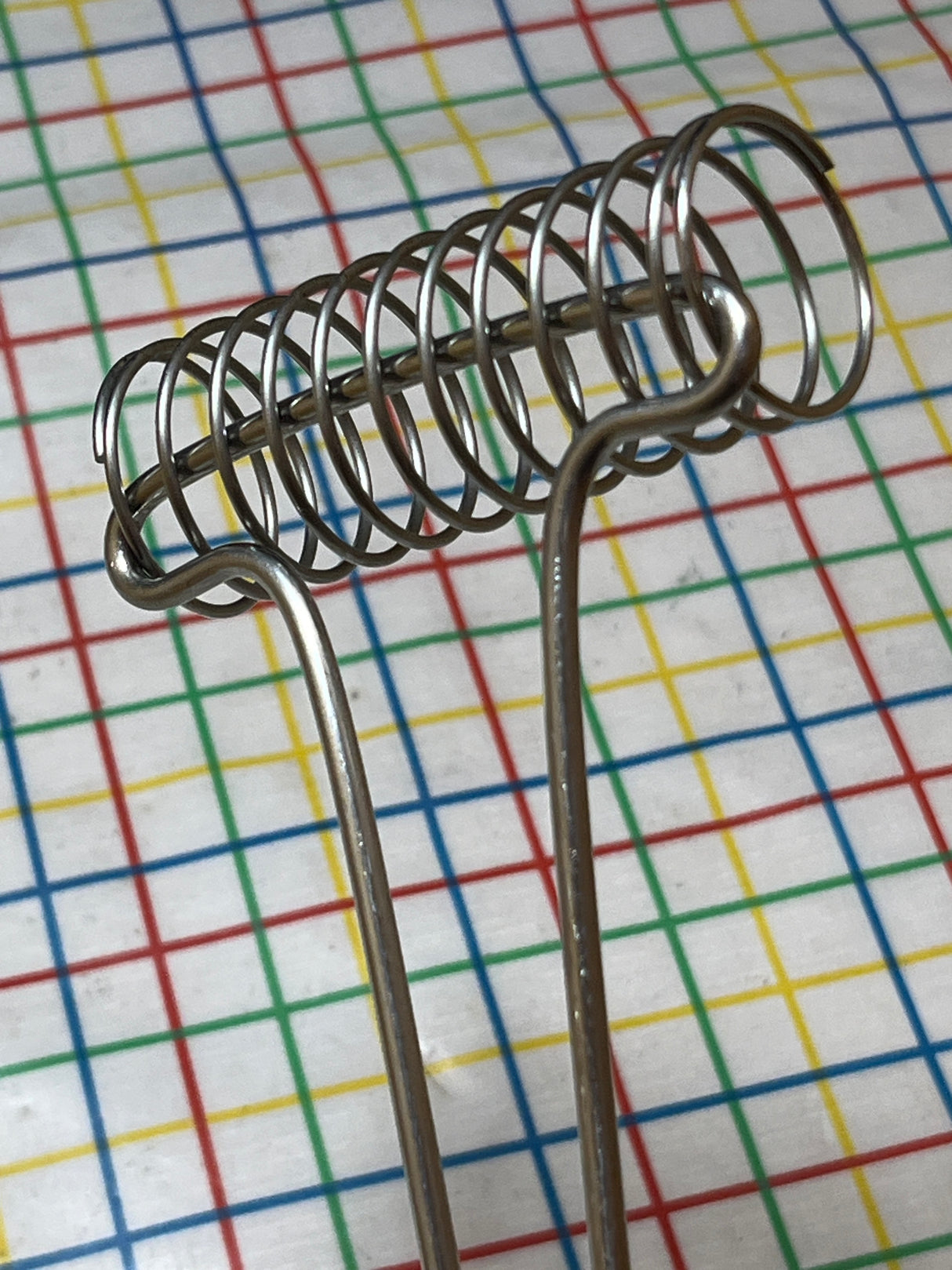 Coil whisk - stainless steel with brown marbled resin handle - Cutco