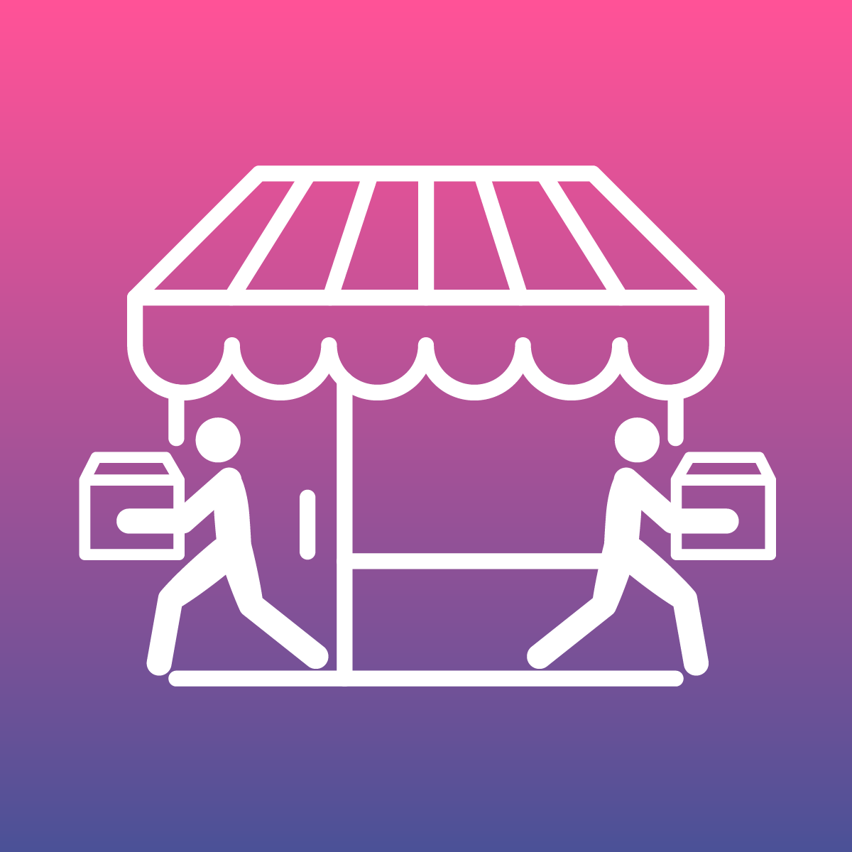 Pickup In store sign displayed prominently, indicating the option for customers to collect their purchases directly from the retail location.