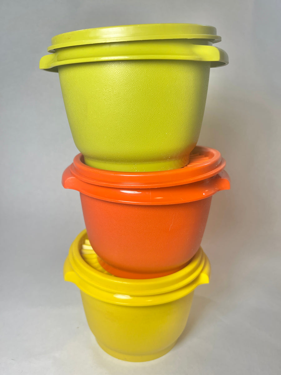 Vintage Orange Tupperware Organizer 