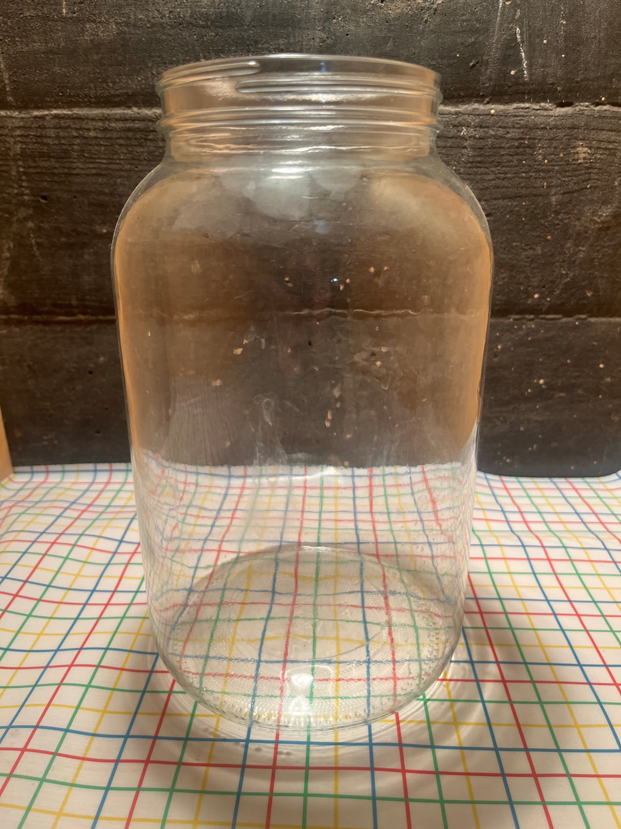 Wide-mouth 1 gallon/128 oz mason jar - Alabama Glass Company A-4128