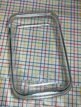 Rectangular baking casserole dish - clear glass with blue tint - vintage Marinex