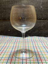 Chardonnay wine glass - crystal glassware - no brand