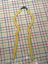 Jar lid wrench for canning and food preservation - stainless steel and yellow rubber