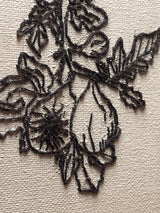 “Fig” (2026) - embroidery on canvas - Vibrantly Earthy