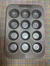 12-well cupcake/muffin pan - silicone nonstick stainless steel - Williams Sonoma Cleartouch