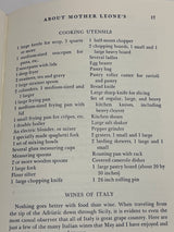 Leone’s Italian Cookbook (1967 First Edition) features a detailed kitchen-equipment list, highlighting essential utensils for authentic Italian cooking.