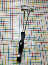 Coil whisk - stainless steel with brown marbled resin handle - Cutco