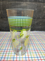 21-piece lemon drinkware set - clear plastic - vintage Inside Out by the Cellar