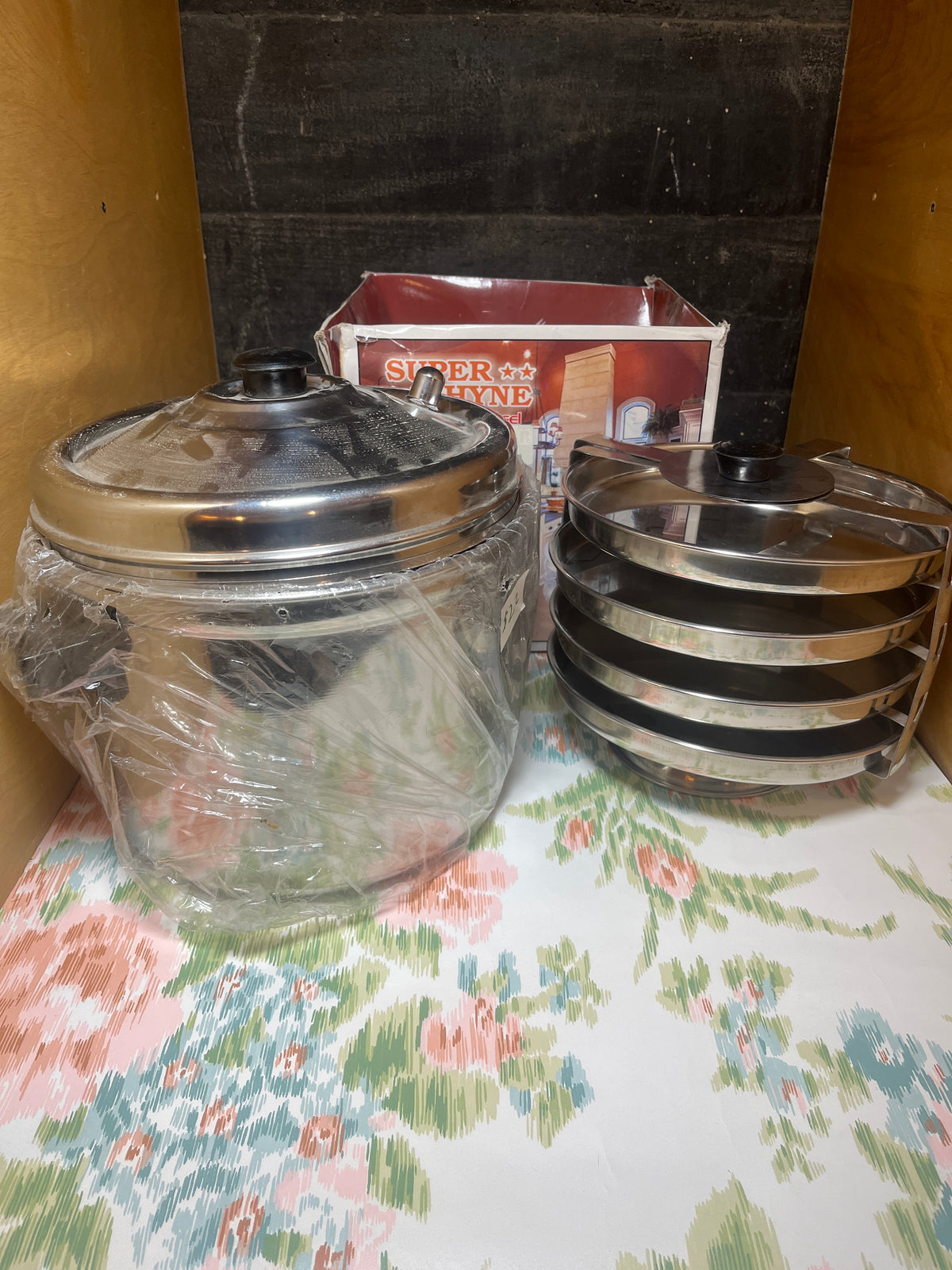 4-level Dhokla cooker - stainless steel - Super Shyne