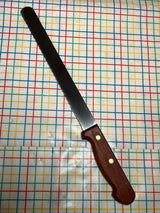 9" serrated bread knife - carbon steel with wood handle - Dexter