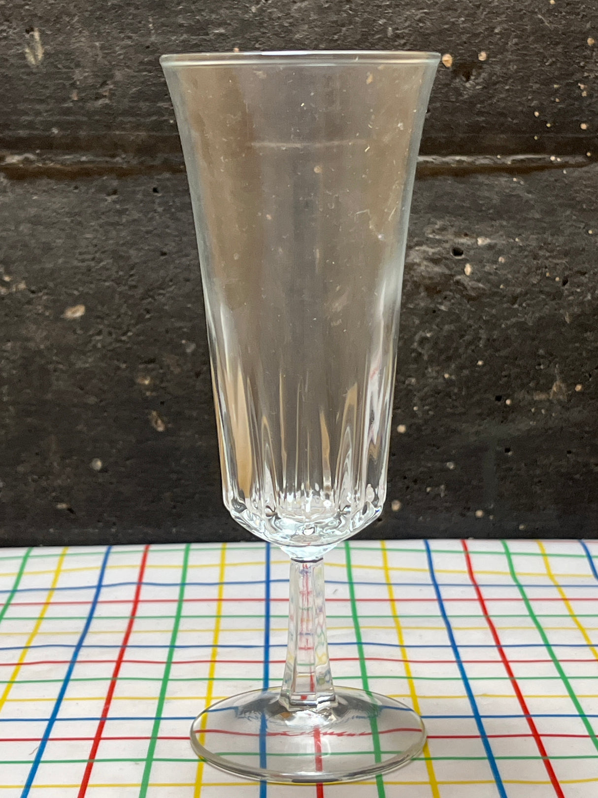 Apertif/Parfait glass - clear glass - vintage unbranded