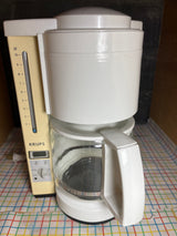10-cup drip coffee maker - glass and plastic - vintage Krups 369