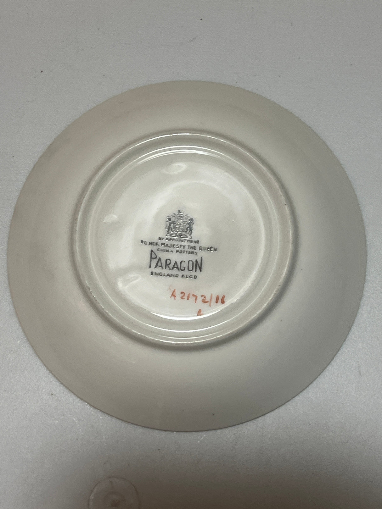Paragon after dinner demitasse cup and saucer set featuring elegant stripes, perfect for an after-dinner setting, showcasing exquisite English China craftsmanship.