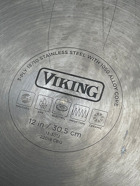 12” frying pan - 3-ply stainless steel - Viking