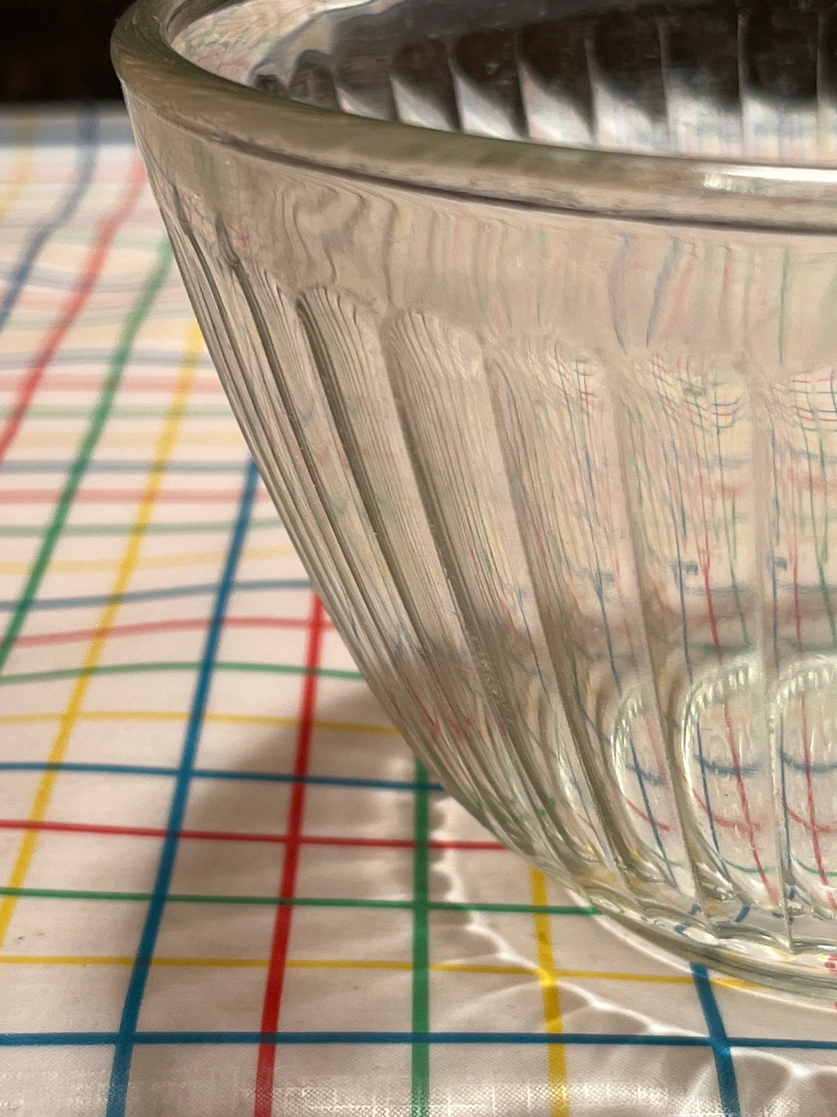 3-cup clear ribbed bowl - Pyrex 7401-S