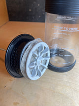 Ninja Easy Frother with mesh whisk assembly next to frothing jug, marked for optimal milk levels, designed for creamy hot or cold milk foam.