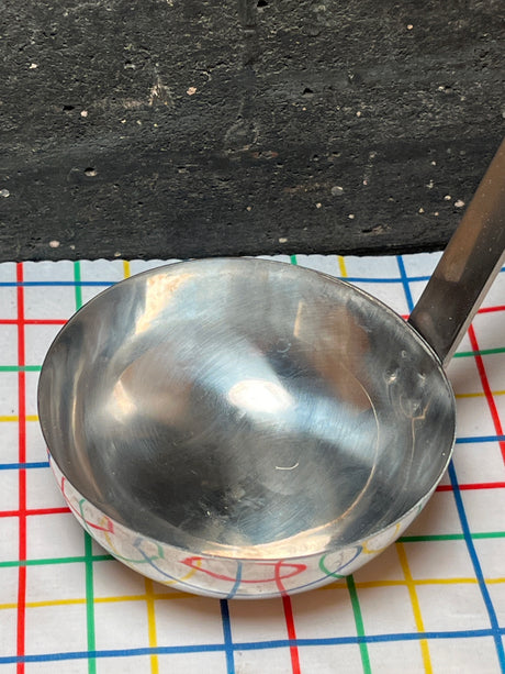 4 oz ladle with storage hook for soup, dressings, sauces, gravy - 18/8 stainless steel