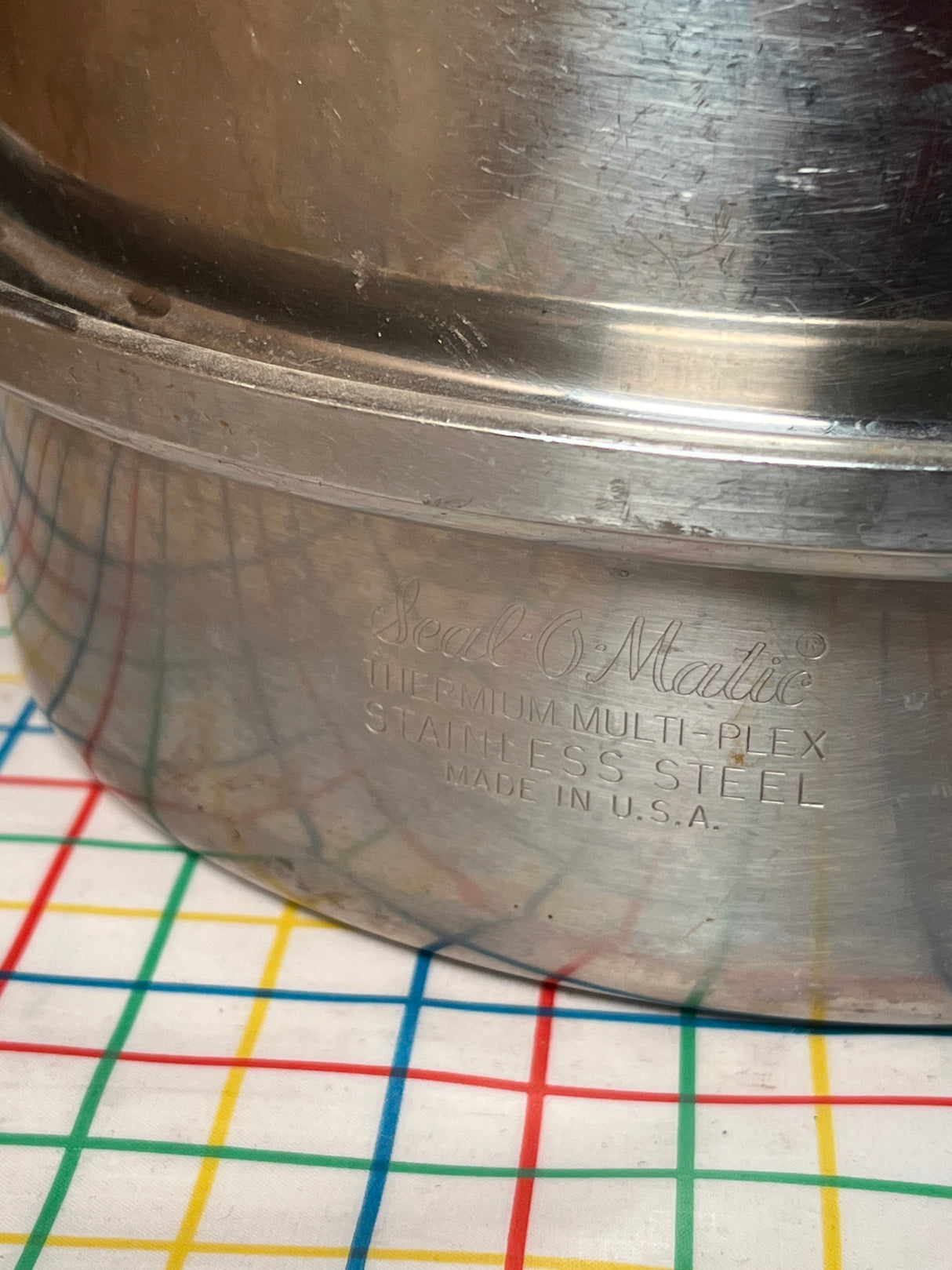 RARE 4-piece steamer and double-boiler pan set - vintage Seal-O-Matic Thermium
