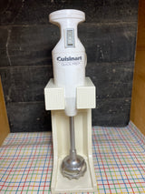 2-speed immersion blender with stand - stainless steel and plastic - vintage Cuisinart Quick Prep CSB-2