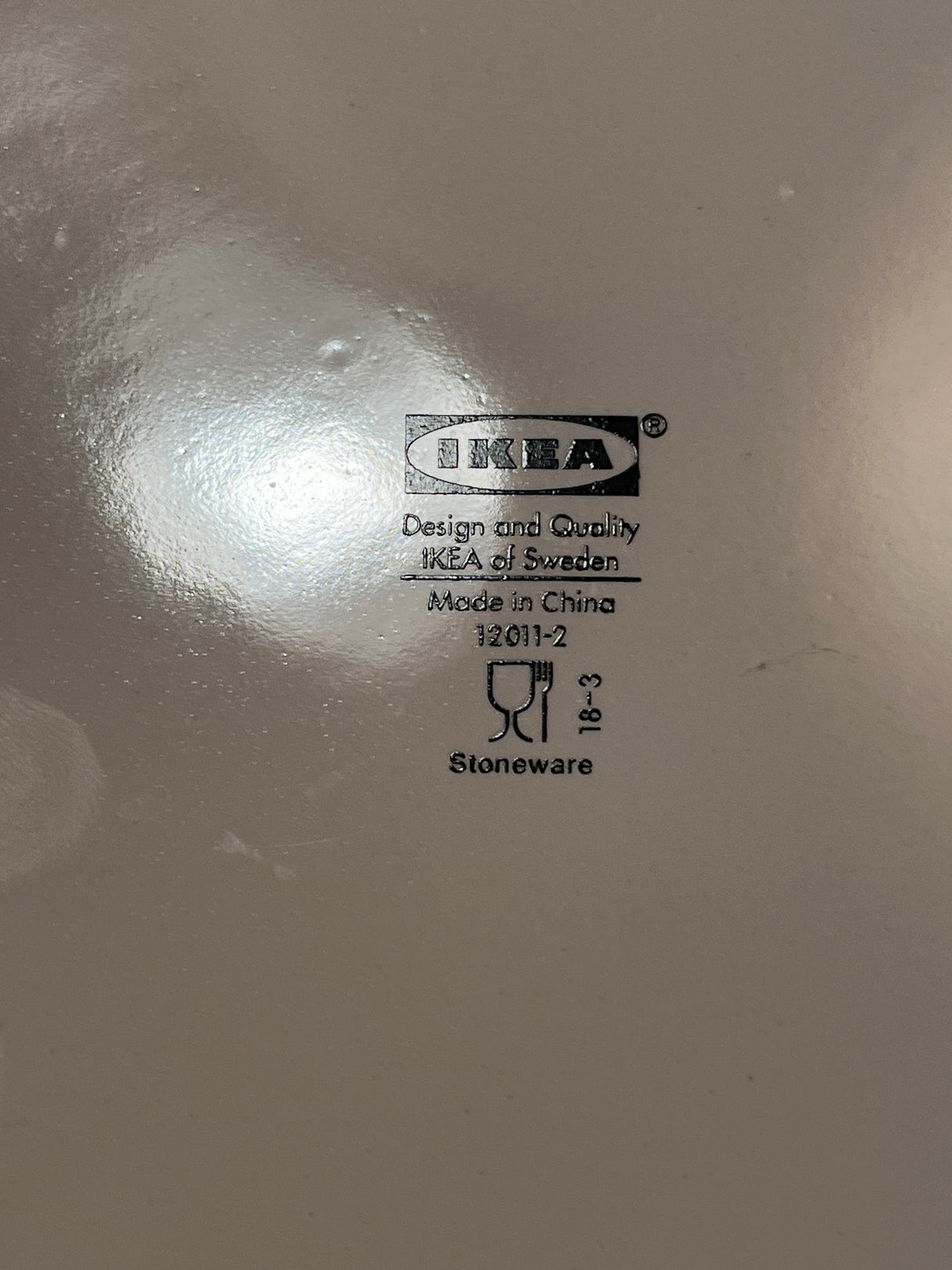 Dinner plate - white ceramic - IKEA