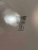 Dinner plate - white ceramic - IKEA